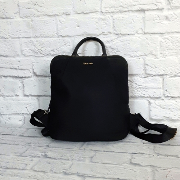Calvin Klein Bags Calvin Klein Black Nylon Backpack Poshmark